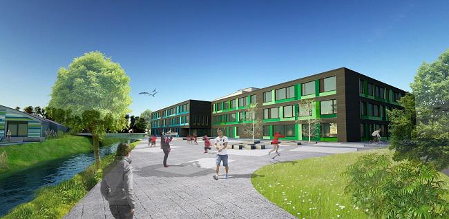 Neubau Grund- und Mittelschule Perspektive-Ost 650pix Neubau Grund- und Mittelschule Perspektive-Ost 650pix