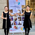 Anastasiia Lytvyn und Lina Chen beim Landeswettbewerb in Augsburg (v.l.: Anastasiia Lytvyn, Lina Chen)