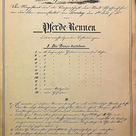 Einladung zum Pferderennen 1853