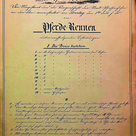 Einladung zum Pferderennen 1853