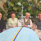 Zum 65. Hochzeitstag freute sich das Ehepaar Schurius über die Glückwünsche von Bürgermeister Thomas Herker und dem stellvertretenden Landrat Karl Huber.