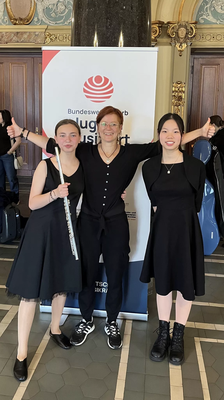 v.l.n.r.: Anastasiia Lytvyn, Karina Erhard und Lina Chen