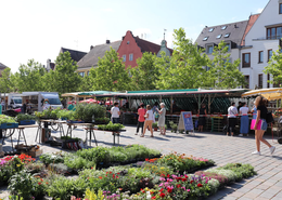 Samstag ist Markttag in Pfaffenhofen. 