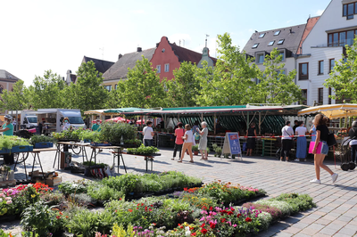 Samstag ist Markttag in Pfaffenhofen.
