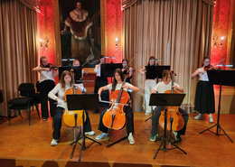 Das Streicherensemble entführte die Gäste in die Welt der Oper. 