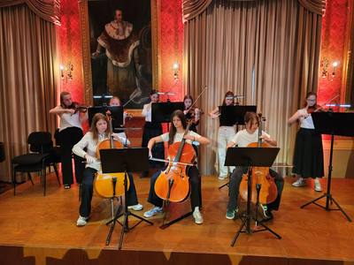 Das Streicherensemble entführte die Gäste in die Welt der Oper.