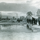 Blick über die Eisweiher Richtung Niederscheyern (undatiert)