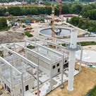 Die Bauarbeiten an der Pfaffenhofener Kläranlage schreiten weiter voran.