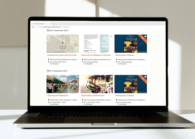 Termine online entdecken und melden