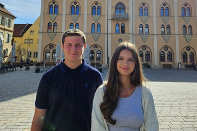 Die neuen Auszubildenden der Stadtverwaltung Pfaffenhofen
(v. l. n. r.: Maximilian Ziegler und Patricia Sykosch)