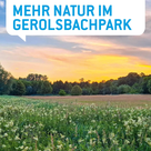 Der Gerolsbachpark wird in den nächsten Jahren im Sinne der Naherholung und Artenvielfalt umgestaltet.