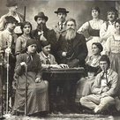 Darsteller des Stücks „Jägerblut“, aufgeführt vom Männergesangverein „Liederhort“ im Dezember 1919.