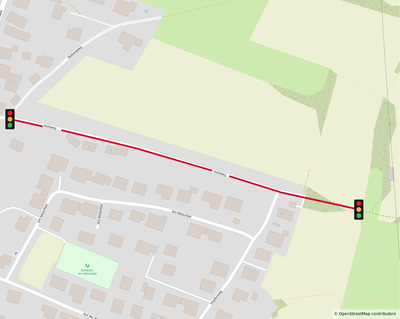 Halbseitige Sperrung des Hohlwegs in Förnbach