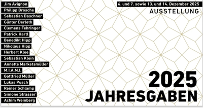 Einladung Ausstellung "Jahresgaben" 2025
