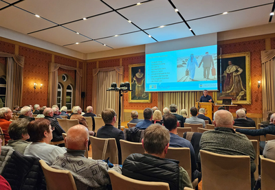 Bürgermeister Thomas Herker informierte die Bürgerinnen und Bürger über die wichtigsten Themen der Stadt. 