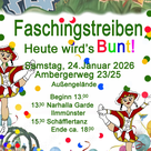 Faschingstreiben Regens Wagner am Innenhof Ambergerweg
