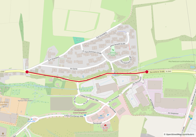 Wanderbaustelle in der Eberstettener Straße und in der Anton-Schranz-Straße
