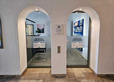 Der neue Eingang zum Kultur- und Tourismusbüro.
