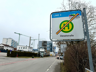Umleitung der Stadtbuslinie 3 dauert an
