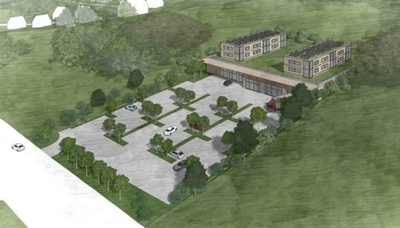 Planentwurf für den Supermarktstandort aus der Sitzungsvorlage