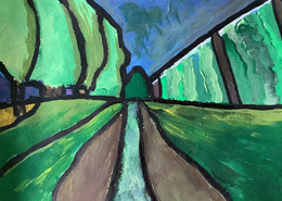 Hopfengarten nach Gabriele Münter 