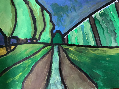 Hopfengarten nach Gabriele Münter 