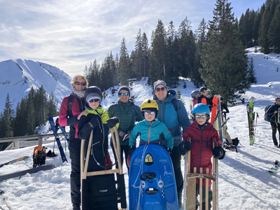 Rodeln und Langlaufen im Lechtal