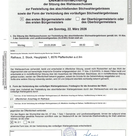 Sitzung Wahlausschuss Stichwahlergebnis Bürgermeister