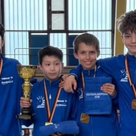 Das siegreiche bayerische Team mit Elias Faroqi, Maximilian Zhang, Julius Werner und Simon Steininger