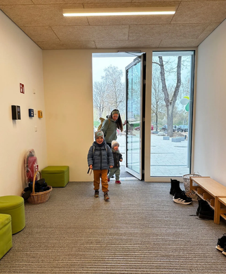 Am Dienstag verbrachten die Kinder ihren ersten Tag in den Räumen der neuen Kita.