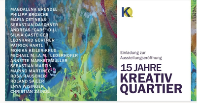 Einladung zur Ausstellungseröffnung mit Bildausschnitt aus dem Livepainting 2025 