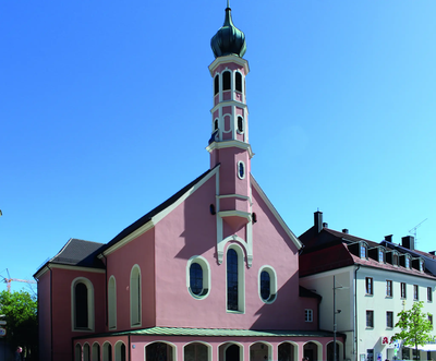 Die Artothek befindet sich im Anbau der Spitalkirche. 

