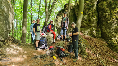 Bestes Kletterwetter beim Kurs „Von der Halle an den Fels“