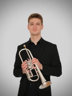 Thomas Penger spielt 2. Trompete im Blechbläserquartett "aurum et argentum"