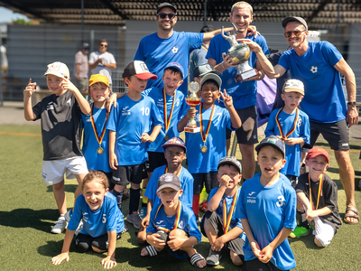 Auch die Hitze kann den Spaß beim Pfaffenhofener Kindergarten-Cup nicht schmälern