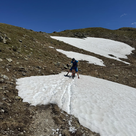 Mountainbike trifft Schneefeld