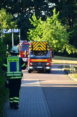 Brand mit Menschenrettung