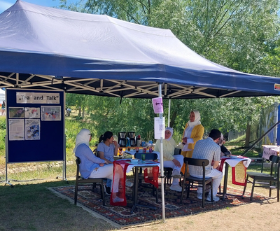 Begegnung bei "Tea and Talk"