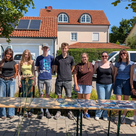 Stadtgrün-Leiter Mario Dietrich begrüßte den Geografie-Kurs des Erasmus Gymnasiums Amberg am Schillerring. 