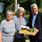 Erna und Lorenz Kreitmayr freuten sich über den Besuch von Peter Heinzlmair.