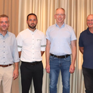 Bürgermeister Herker gratulierte den gewählten Ortssprechern. v.l.n.r.: Bürgermeister Thomas Herker, Michael Rottenkolber (Affalterbach), Michael Obermaier (Walkersbach) und Gerhard Fuchs (Tegernbach) 