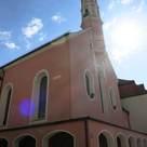 Die Artothek befindet sich im Anbau der Spitalkirche. 