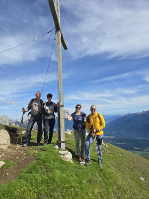 Teilnehmergruppe mit Tourenleiter Thomas Klotz (rechts im Bild)