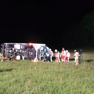 Umgekippter LKW - Fahrer eingeschlossen