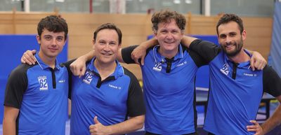 Die sechste Mannschaft mit Benedikt Steininger, Markus Berndt, Alexander Treuheit und Marc Rieger