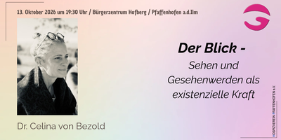 Philosophin Dr. Celina von Bezold spricht beim Hospizverein Pfaffenhofen