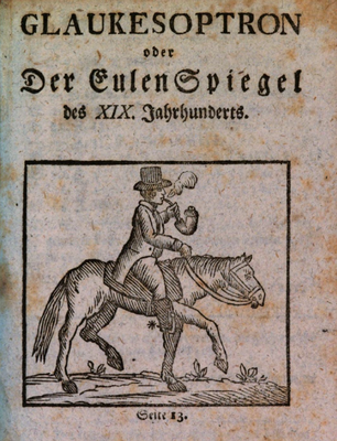 Titelseite des „Glaukesoptron“ aus dem Jahr 1819 