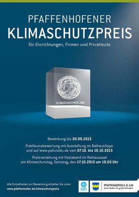 Infoplakat Klimaschutzpreis 2015