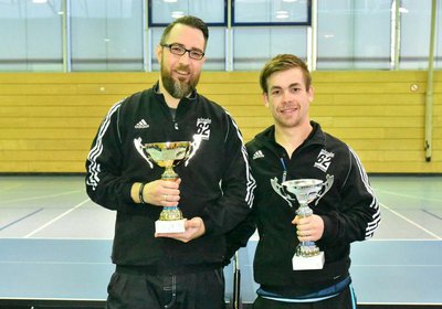 Erfolgreich den Titel verteidigt: Patrick Lengfeld (l.) mit dem zweitplatzierten Maxi Pflügler