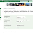 Die nachgebaute Webseite des Bundeszentralamts für Steuern.